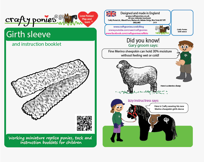 Crafty Ponies Saddle Cloth And Girth Sleeve Pink With White Spot-1